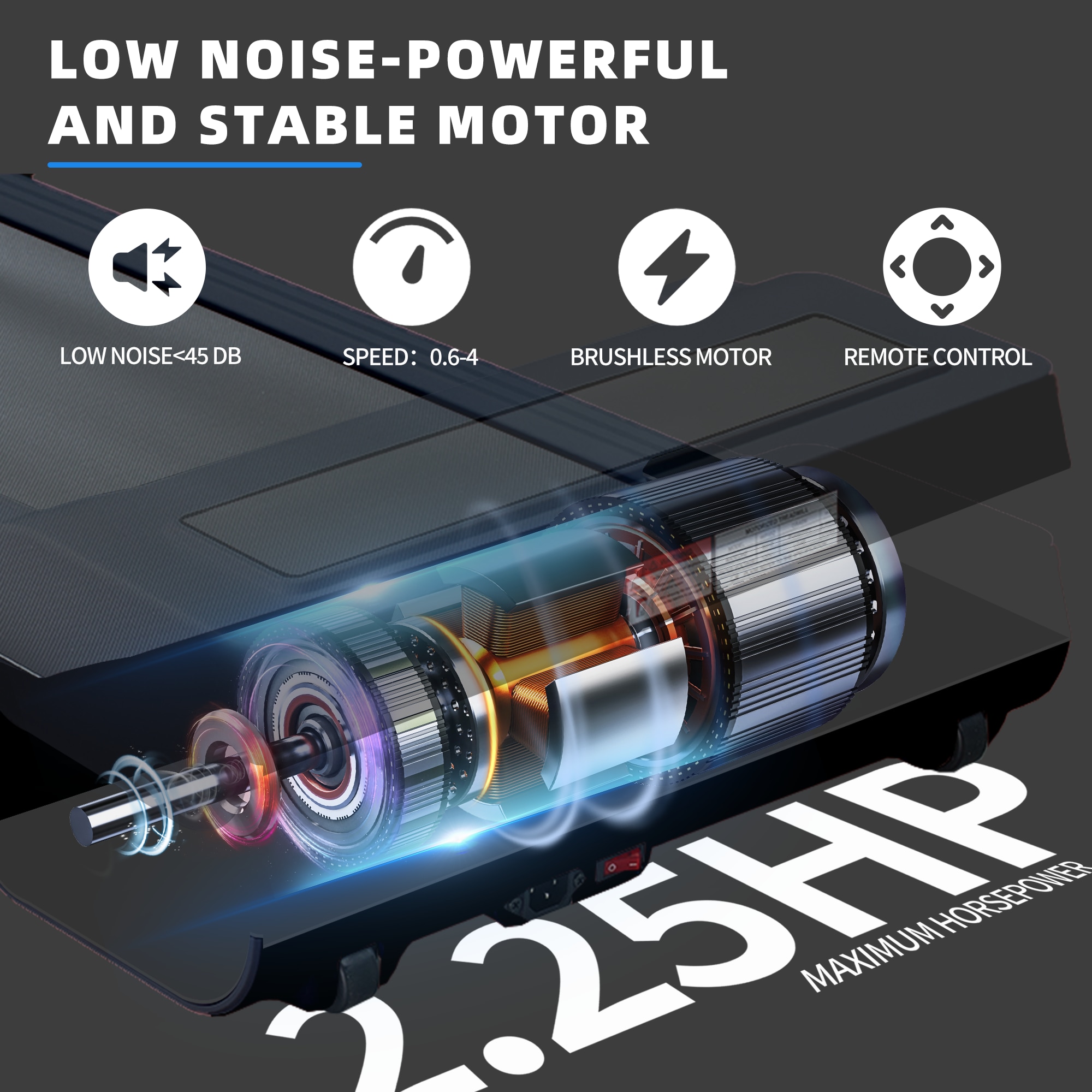 High Efficiency Brushless Motor Treadmill With Led Display Home_voghion.com